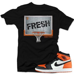 Jordan 1 Shattered Backboard shirts to match 'Shattered' Black Sneaker Tees shirt