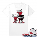 Jordan Carmine Shirt Match White Sneaker Heist