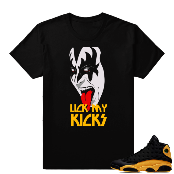 Match Retro 13 sneaker clothing | Lick My Kicks | Black shirt