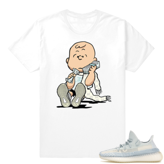 Yeezy Cloud White | Designer Charlie | White Shirt